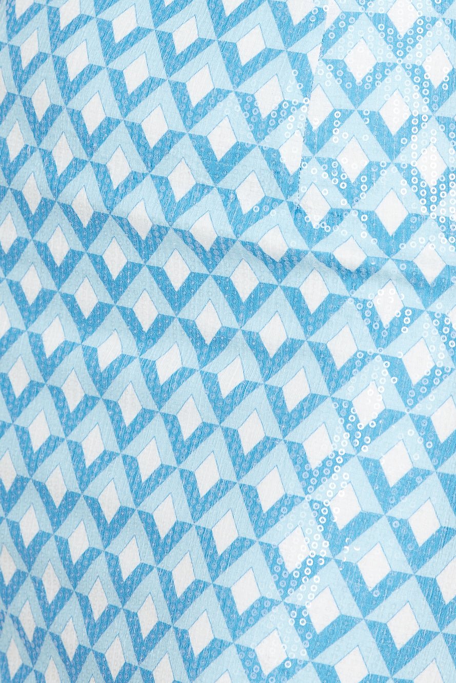 RUNAWAY THE LABEL Carla Crop Sky Geo Print - 图片 9